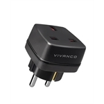 Vivanco UK-auf-Schuko-Reisestecker