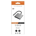 Vivanco 3in1 USB-C Hub mit HDMI 4k 60 Hz
