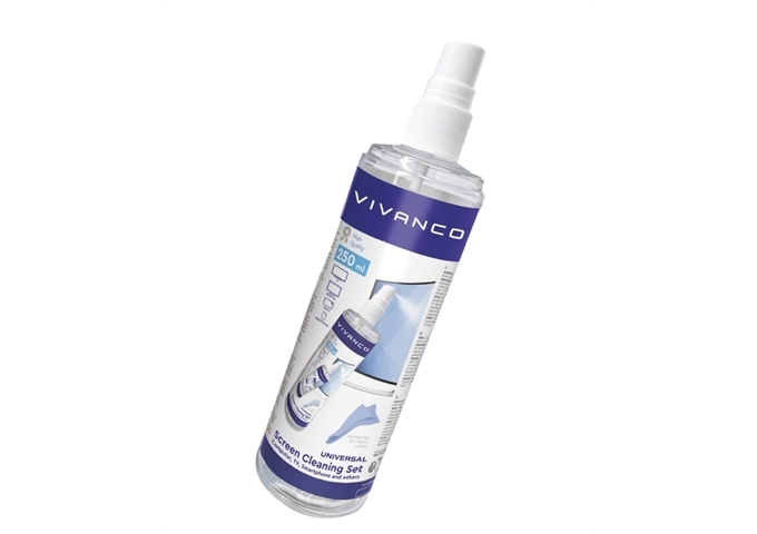 Vivanco 250 ml Scheibenspray mit Tuch
