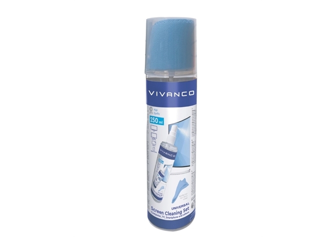 Vivanco 250 ml Scheibenspray mit Tuch