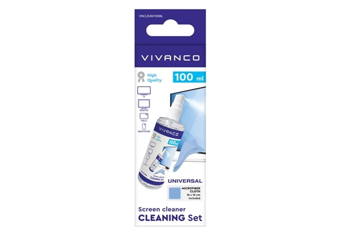 Vivanco Universal-Bildschirmreinigungsset, 100 ml