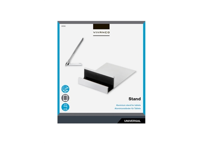 Vivanco Universeller Tablet-Ständer aus Aluminium