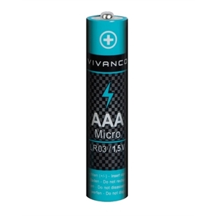 Vivanco Alkaline-Batterien, AAA, 1,5 V, 8er-Pack.