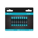 Vivanco Alkaline-Batterien, AAA, 1,5 V, 8er-Pack.
