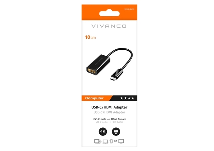 Vivanco USB-C auf DisplayPort Adapter 0,1m