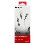 SBS In-Ear-Kopfhörer aus Metall aus der Gold Collectio