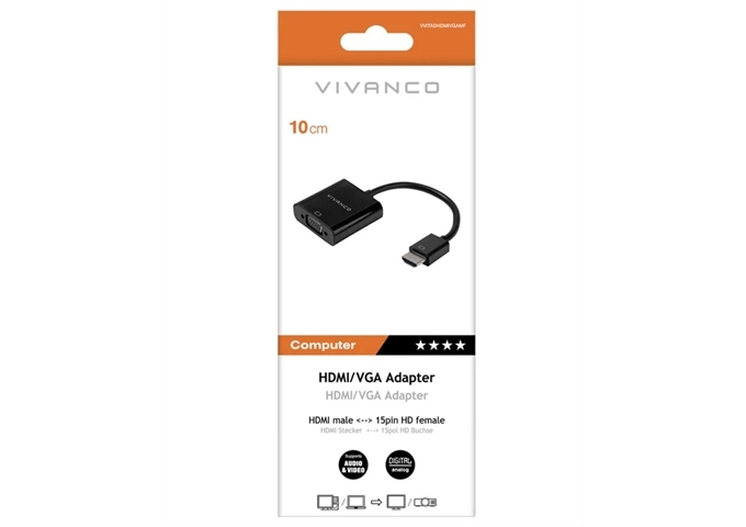 Vivanco HDMI-Stecker auf VGA-Buchse-Adapter