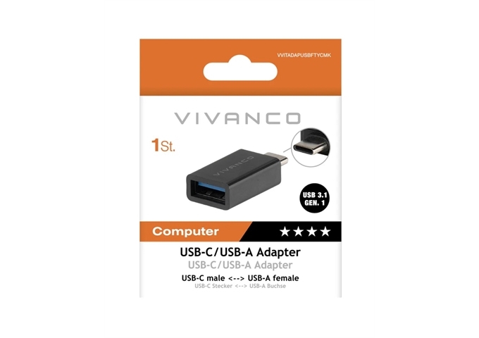 Vivanco USB 3.1 Gen. 1 USB-C auf USB-A Adapter