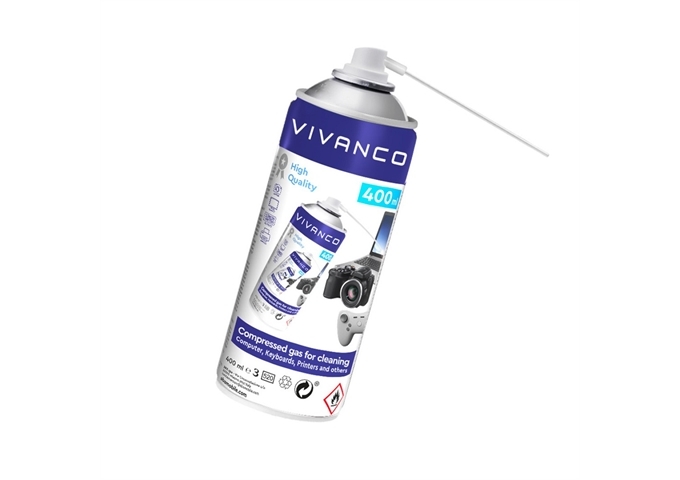 Vivanco 2 Druckluft-Sprühdosen für PCs und Tastaturen