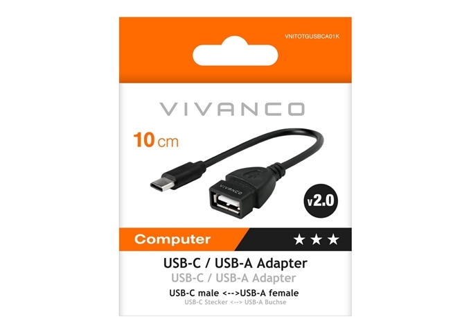 Vivanco USB-C-auf-USB-A-Adapter