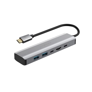 Vivanco 5-in-1 USB-C Hub, HDMI/2xUSB-C/2xUSB-A, 3TB