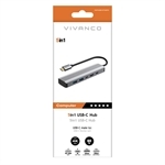 Vivanco 5-in-1 USB-C Hub, HDMI/2xUSB-C/2xUSB-A, 3TB