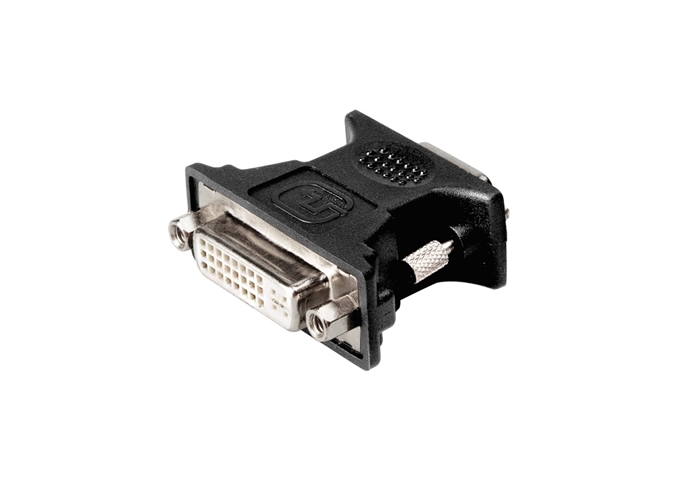 Vivanco Schwarzer DVI-I-auf-VGA-Adapter