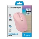 Vivanco Kabellose Maus mit ergonomischem Design und leisem