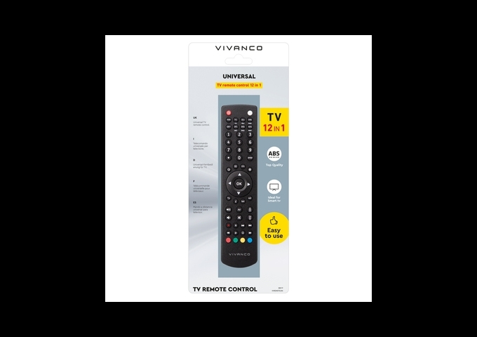 Vivanco Universalfernbedienung für Fernseher und Decoder