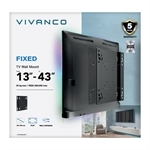 Vivanco 20 kg, 43 Zoll VESA 200 TV-Wandhalterung