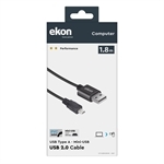 Ekon Kabel mit USB Typ A Stecker und Mini-USB Stecker