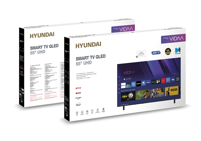 Hyundai QLED-Fernseher 55" – 4K 140 cm