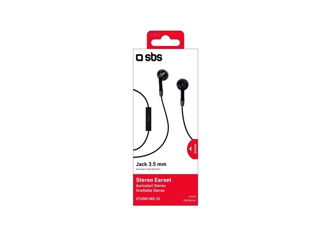 SBS Kabelgebundene Stereo In-Ear-Kopfhörer Duo, Klinke