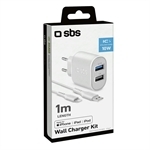 SBS Kit Fast Charge mit Ladegerät und Lightning-Kabel