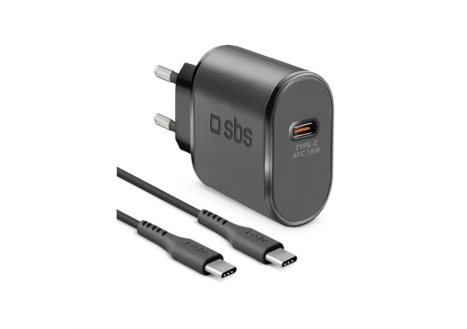 SBS Kit mit 15W Netzladegerät und USB-C auf USB-C Kabe