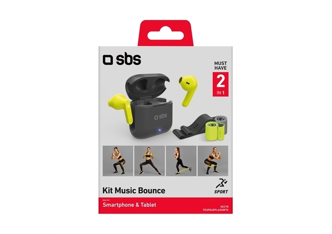 SBS Kit mit drahtlosen TWS-Ohrhörern und Fitnessbänder