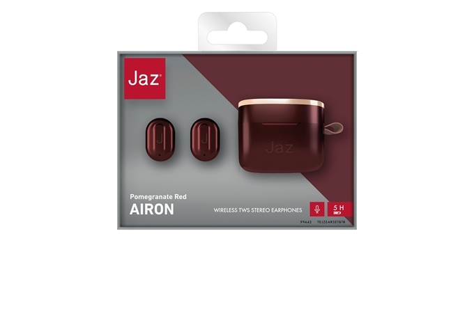 Jaz Airon – True Wireless Stereo-Ohrhörer mit Dual Rot