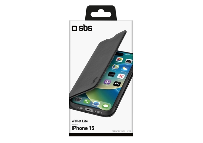 SBS Klapphülle für Apple iPhone 15