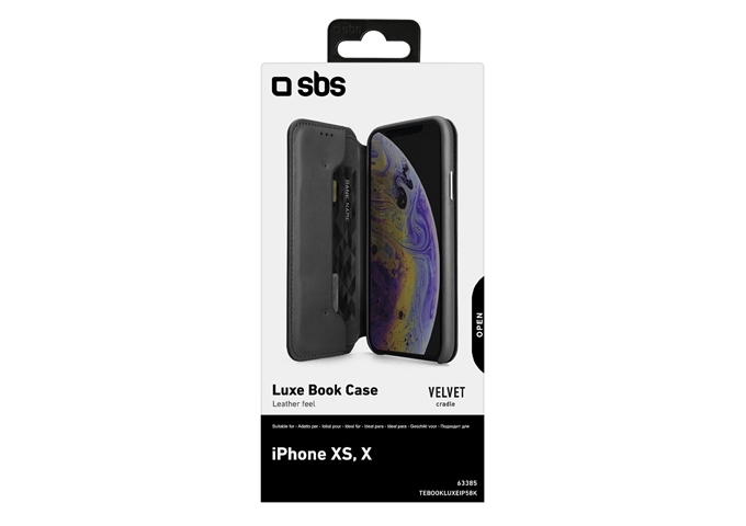 SBS Klapphülle Luxe für Apple iPhone X|Apple iPhone Xs