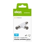 Ekon Koaxialer Antennensplitter mit 2 Buchsenausgängen