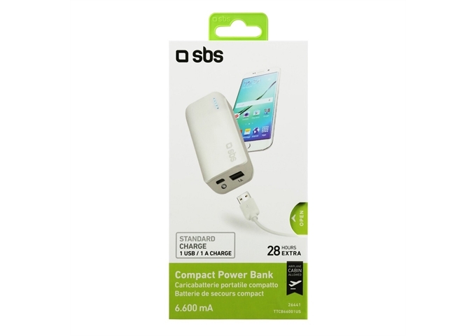 SBS Kompakte Powerbank 6600 mAh