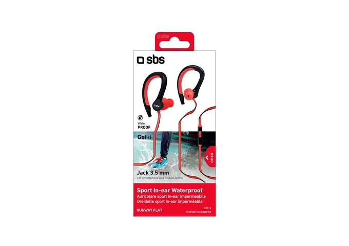 SBS Kopfhörer mit Kabel Stereo In-Ear Runway Flat Spor