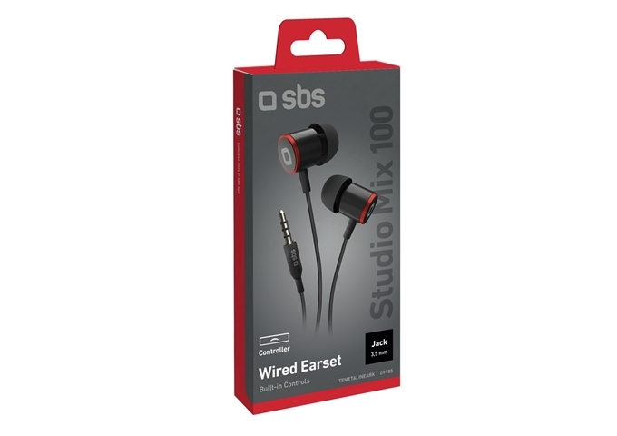 SBS Kopfhörer mit Kabel, Stereo In-Ear Studio Mix 40,