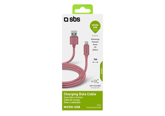 SBS Lade- und Datenübertragungskabel Micro USB Kollekt