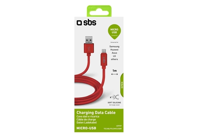 SBS Lade- und Datenübertragungskabel Micro USB Kollekt