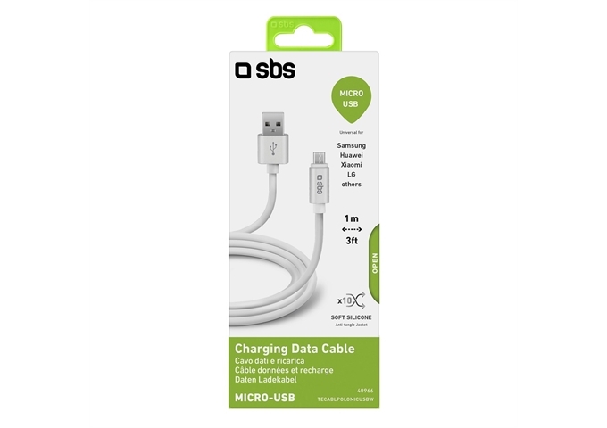 SBS Lade- und Datenübertragungskabel Micro USB Kollekt