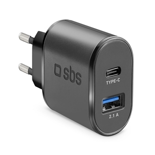 SBS Ladegerät für die Reise, USB - Typ C mit Schnellla