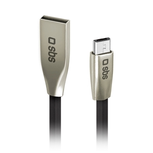 SBS Ladekabel Micro-USB mit unsichtbarem Stecker