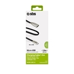 SBS Ladekabel Micro-USB mit unsichtbarem Stecker