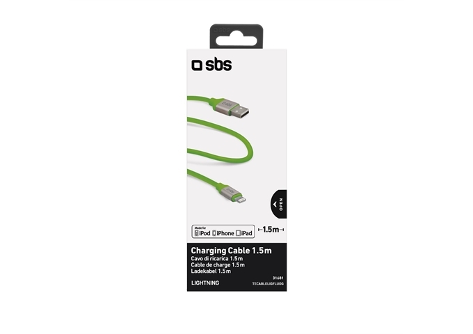 SBS Ladekabel mit USB 2.0- und Lightning-Ausgang