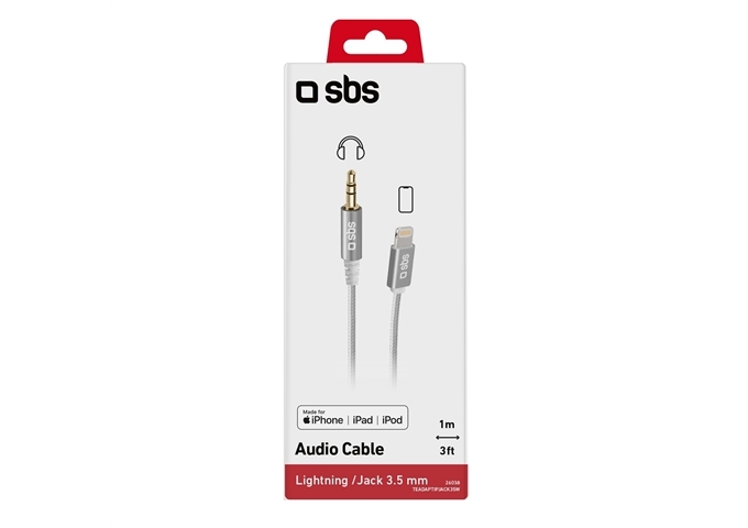 SBS lightning - 3,5 mm Stecker Adapter