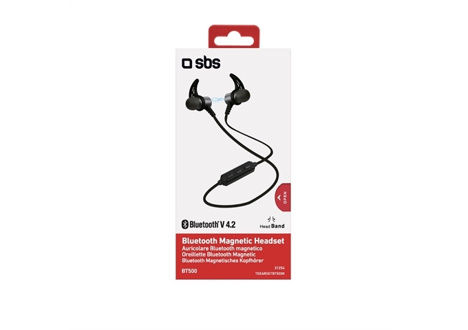 SBS Magnetische In Ear Bluetooth Kopfhörer mit Halsban