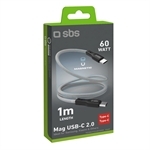 SBS Magnetisches USB-C-auf-USB-C-Kabel, 1 Meter