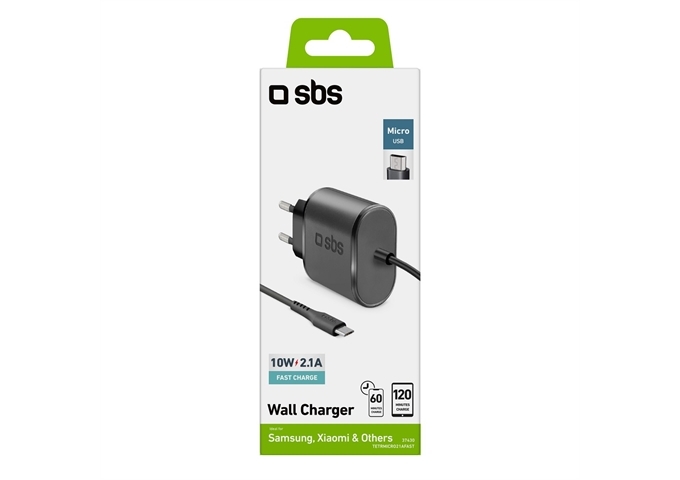 SBS Micro USB-Reiseladegerät 2.1A