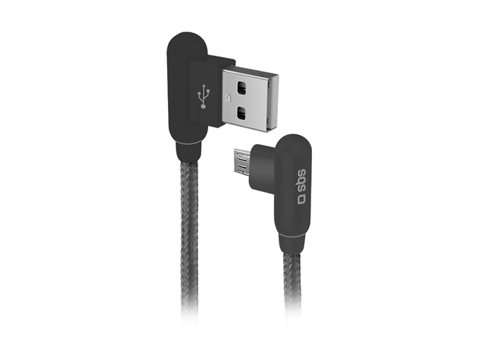 SBS Micro-USB-Kabel mit 90°-Anschlüssen