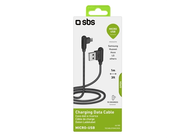 SBS Micro-USB-Kabel mit 90°-Anschlüssen