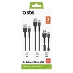 SBS Micro-USB--Lade- und Datenkabel-Kit