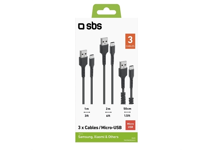 SBS Micro-USB--Lade- und Datenkabel-Kit