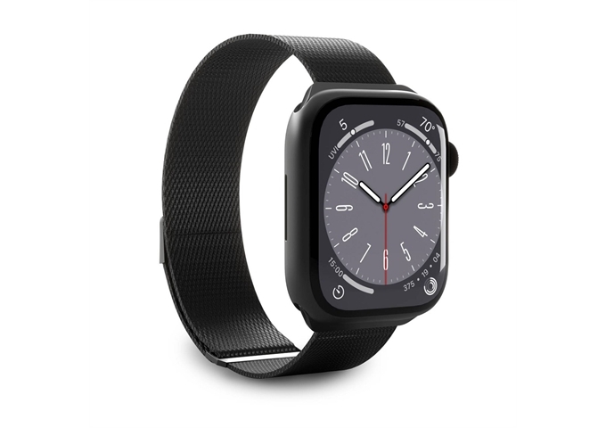 Puro Milanese Mesh Strap For Apple Watch Nero