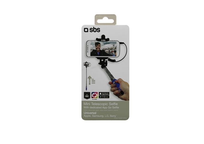 SBS Mini-Selfie Stick mit Klinkenstecker 3,5 mm